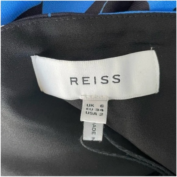 Reiss Blue and Black Maxi Dress - Picture 5 of 5